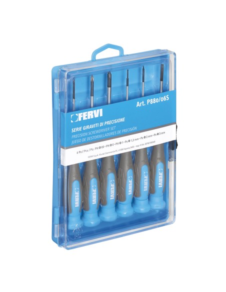 1 - Jeu de tournevis de precision - pour vis a fente et cruciforme