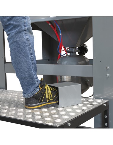 Sabbiatrice a pressione con filtro hepa e separatore di polveri 230v Fervi 0615