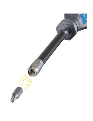 3 - Porte-embout de tournevis magnetique flexible 1/4