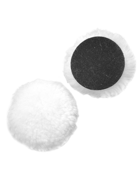 1 - Disque de polissage en laine merinos velcro 125 mm Fervi vdl125