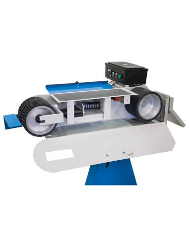 Levigatrice a nastro inclinabile per metalli 2000x150 mm 400v Fervi 0691/400v