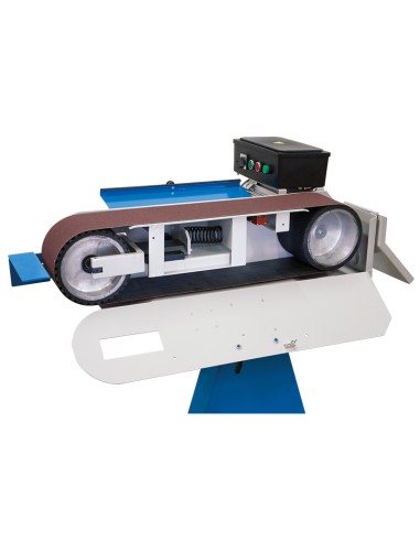 Levigatrice a nastro inclinabile per metalli 2000x150 mm 400v Fervi 0691/400v