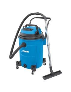 1 - Aspirateur eau poussiere 60l avec 2 moteurs 2800w et accessoires Fervi a024/602