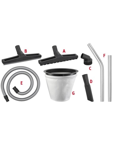 Tubo flessibile di ricambio per aspirapolvere Fervi a040/8037