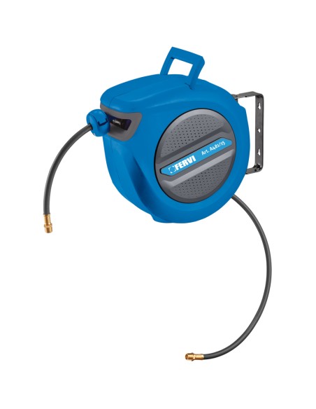 Avvolgitubo autorientrante tubo aria compress&nbsp;15 mt Fervi&nbsp;a481/15