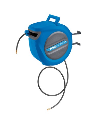 Avvolgitubo autorientrante tubo aria compress&nbsp;15 mt Fervi&nbsp;a481/30h