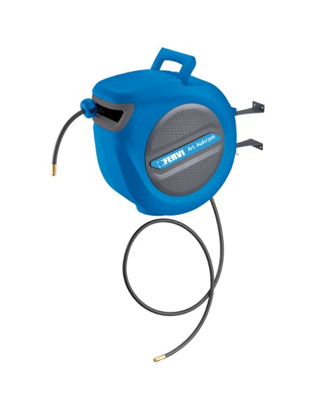 Avvolgitubo autorientrante tubo aria compress&nbsp;15 mt Fervi&nbsp;a481/30h