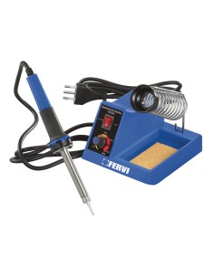 Stazione di saldatura stagno a temperatura controllata 230v 37w Fervi 0031