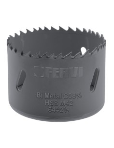 Sega a tazza bimetallica cobalto per metallo 65 mm Fervi 0278/065