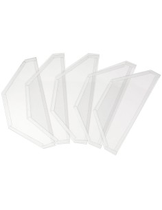 Set 5pz protezioni finestra x sabbiatrice 0490 Fervi 0490/03