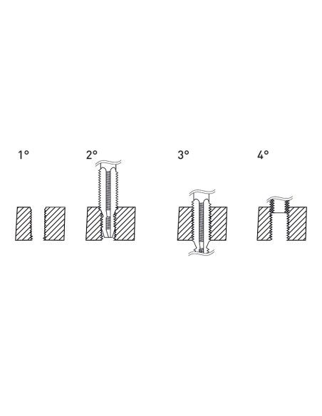 Maschio combinato metrico sti m 140 x 125 per f-coil Fervi e011/m140x125mcb