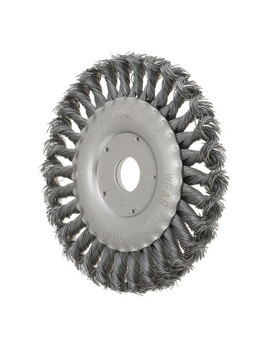 Spazzola circolare a mazzetti metalicci ritorti 100 x 22 mm x smerigliatrice