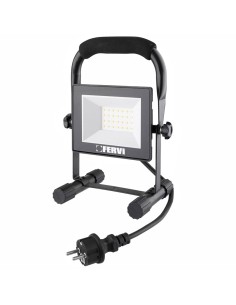 Faretto led 50w da esterno con supporto Fervi 0218/50B