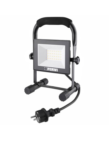 Faretto led 50w da esterno con supporto Fervi 0218/50B