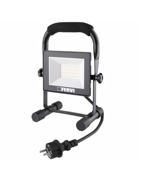 Faretto led 50w da esterno con supporto Fervi 0218/50B