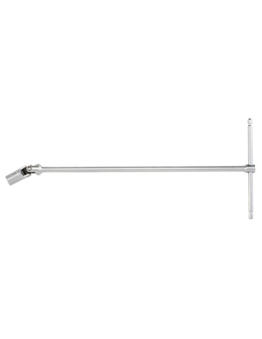 Chiave a t con bussola esagonale snodata rinforzata 10 mm Fervi c391/10