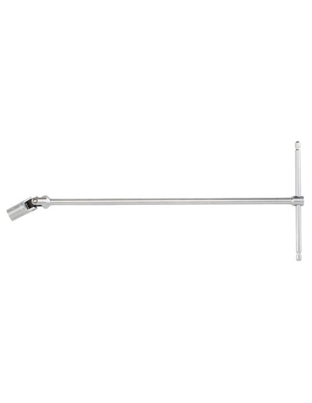 Chiave a t con bussola esagonale snodata rinforzata 10 mm Fervi c391/10