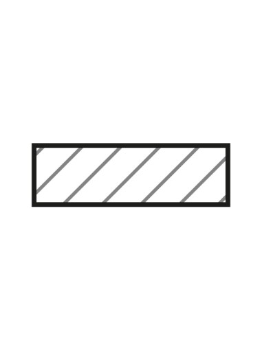 Barretta in acciaio rettangolare 20x6 mm hss x tornio Fervi b014/25x06