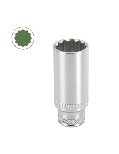 Chiave a bussola lunga poligonale 17 mm 1/2 Fervi bn4p3l017a