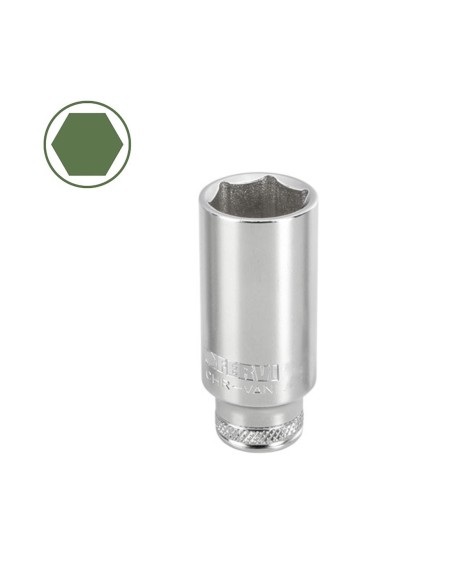 Chiave a bussola lunga esagonale 18 mm 1/2 Fervi bn4e3l018a