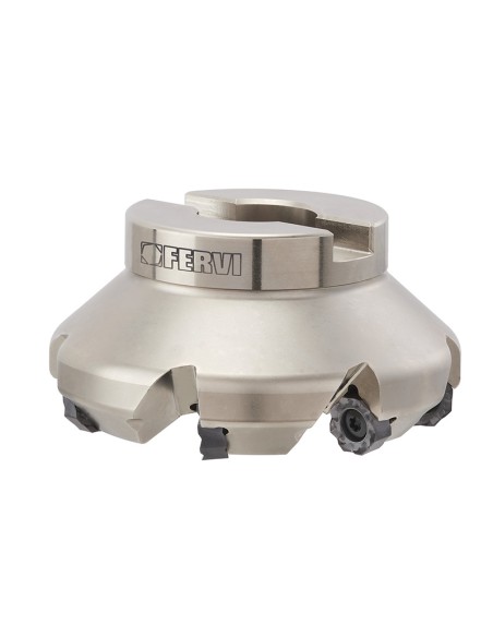 Fresa ad inserti negativi per spianatura 50 mm Fervi f407/050