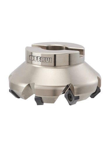 Fresa ad inserti negativi per spianatura 50 mm Fervi f407/050