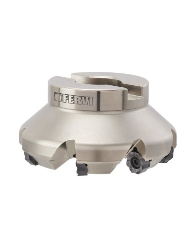 Fresa ad inserti negativi per spianatura 100 mm Fervi f407/100