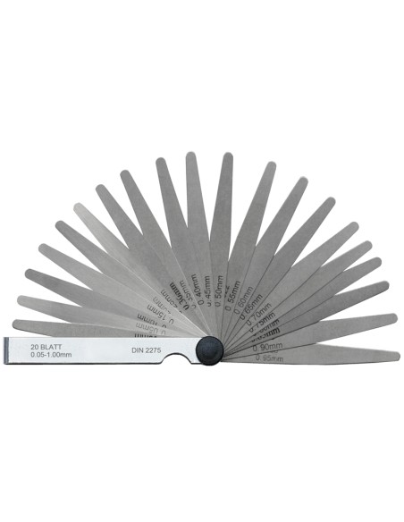 Serie 20 spessimetri a forma conica 005 - 100 mm Fervi fg02