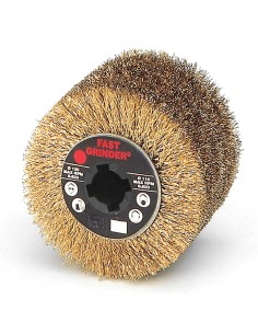 Rullo in filo di acciaio ottonato 100 x 100 mm per satinatrice makita