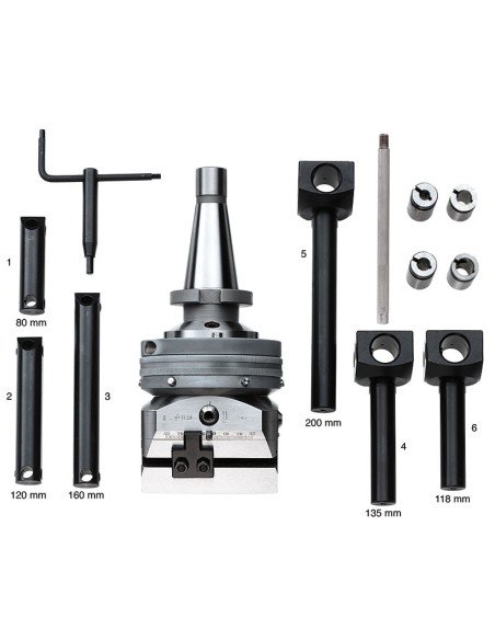Testina per alesare centesimale con avanzamento 150 mm cm3 Fervi t021/030cm3