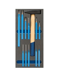 Serie martello cacciaspine e bulini in termoformato morbido Fervi tm01/038