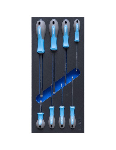 Serie 8 giraviti a taglio diamantati in termoformato morbido Fervi tm01/044