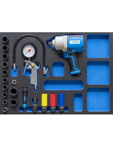 Serie utensili pneumatici per automotive in termoformato morbido Fervi tm01/052