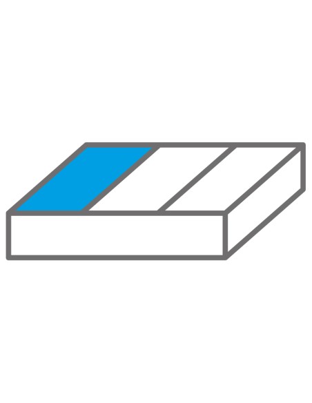 Termoformato morbido porta minuteria 1/3 - 188 x 405 x 33 mm Fervi tm01/100