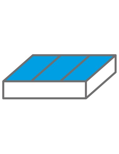 Termoformato morbido porta minuteria 3/3 - 564 x 405 x 33 mm Fervi tm01/120