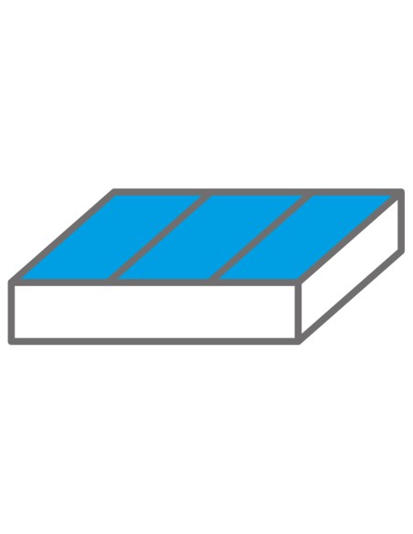 Termoformato morbido porta minuteria 3/3 - 564 x 405 x 33 mm Fervi tm01/120