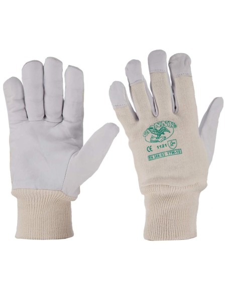 GANTS DE TRAVAIL SECURITÉ CUIR D'OVIN COTON MECANIQUES GIONNY 17W