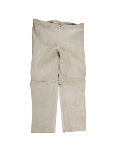 PANTALON TRAVAIL PROTECTION SECURITÉ EN CROÛTE CUIR RESISTANT CHALEUR GIONNY 307