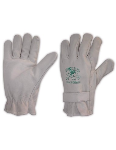 GANTS DE TRAVAIL SECURITÉ EN CUIR POUR RISQUES MECANIQUES GIONNY 521