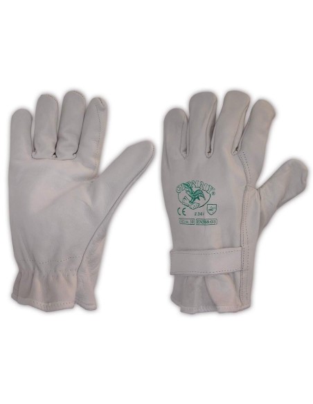 GANTS DE TRAVAIL SECURITÉ EN CUIR POUR RISQUES MECANIQUES GIONNY 521