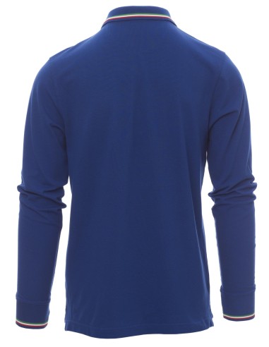 POLO À MANCHES LONGUES HOMME FEMME UNISEX 100% COTON PAYPER AVIAZIONE