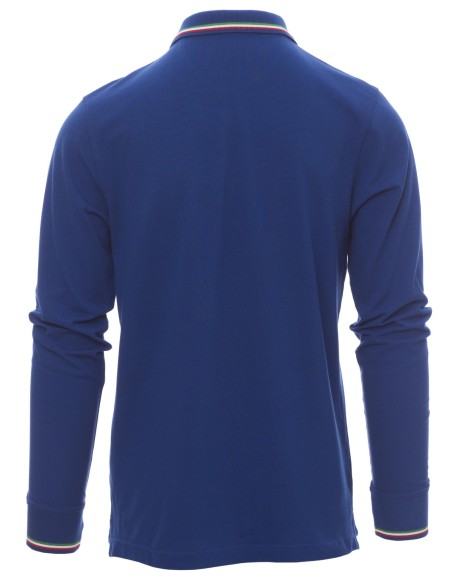 POLO À MANCHES LONGUES HOMME FEMME UNISEX 100% COTON PAYPER AVIAZIONE