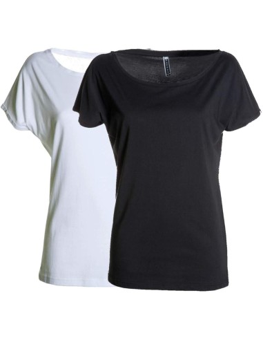 T-SHIRT À MANCHES COURTES FEMME 100% COTON PAYPER BEVERLY