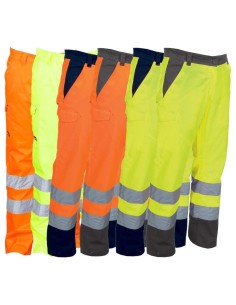 PANTALON BICOLOR EN HAUTE VISIBILITÉ AVEC BANDES RÉFLÉCHASSANTES PAYPER CHARTER