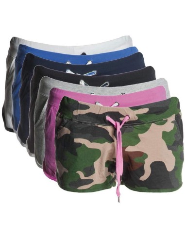 POUR FEMME BERMUDA PANTACOURT PANTALON COURT SUIT SPORT GYM PAYPER COMBAT LADY