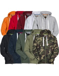 SWEAT-SHIRT POUR HOMME ZIP ENTIÈRE CAPUCHE COTON MANCHE RAGLAN PAYPER DALLAS+