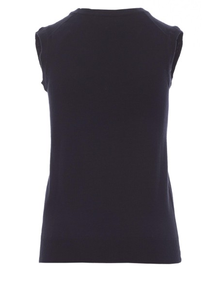 PULL SWEAT-SHIRT COL V SANS MANCHES POUR FEMME COTON PAYPER DESK LADY