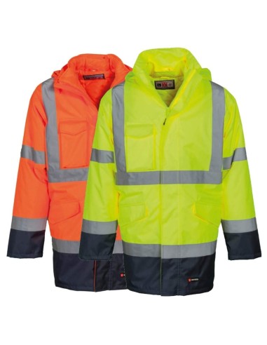 PARKA VESTE TRAVAIL HIVER IMPERMÉABLE REMBOURRÉ HAUTE VISIBILITÉ PAYPER DOCKYARD