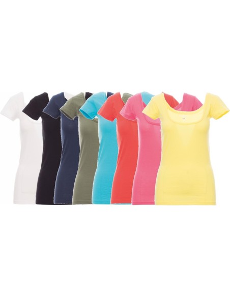 T-SHIRT &Agrave; MANCHES COURTES FEMME COTON PAYPER FLORIDA