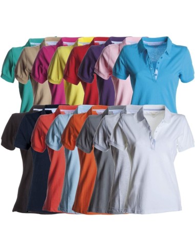 POLO &Agrave; MANCHES COURTES FEMME 100% COTON PAYPER GLAMOUR